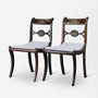 Set of 4 Regency Mahogany Chairs with Neoclassical Mounts
