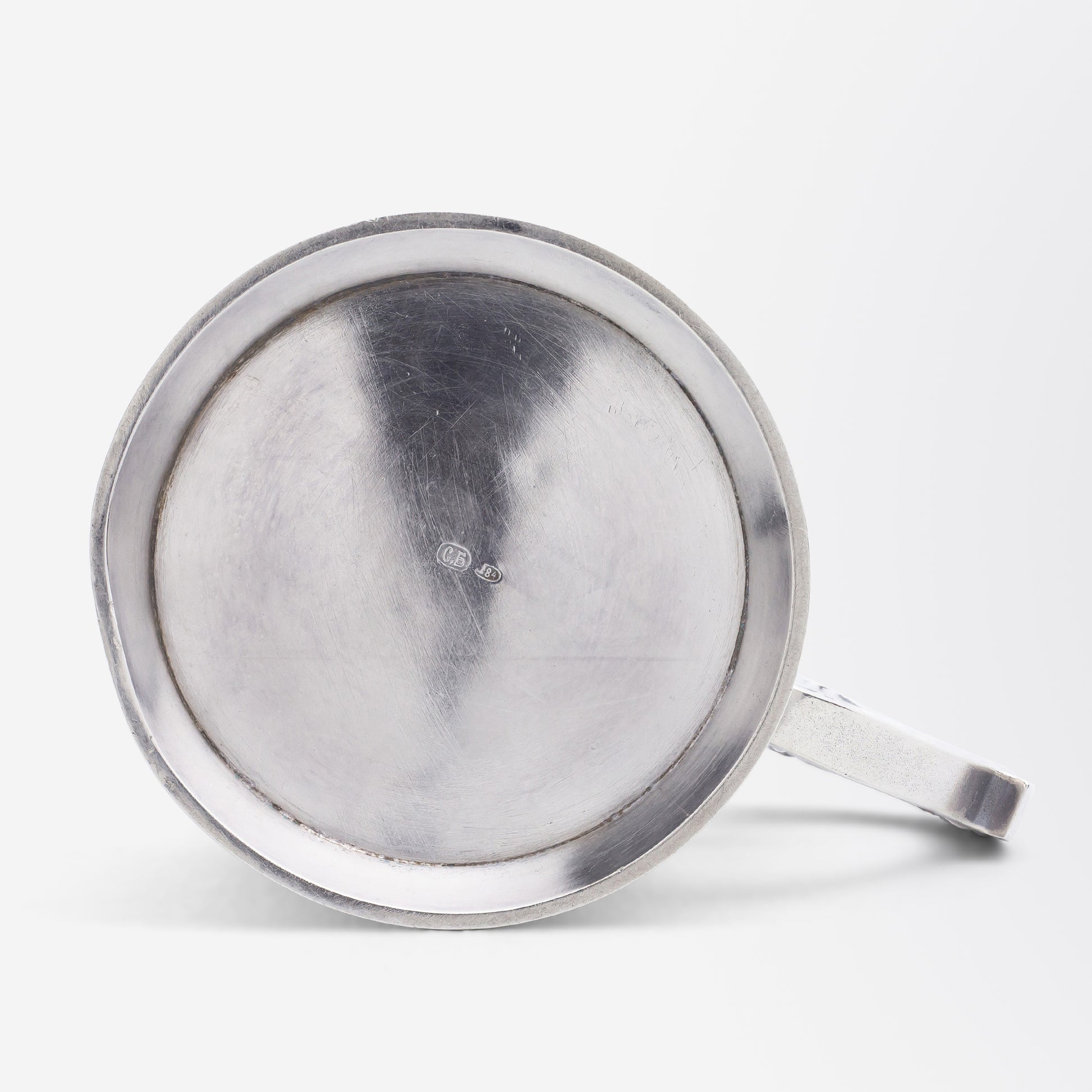 Early 20th Century Set of 4 Russian '.875' Purity Silver Tea Glass Holders