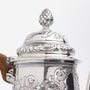 George III Era Sterling Silver Coffee Pot with Timber Handle