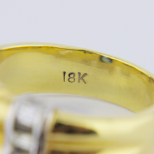 Load image into Gallery viewer, 18kt Gold, Diamond and Sapphire Ring