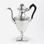 18th Century, American 'Coin Silver' Coffee Pot Attributed to Nathaniel Helme