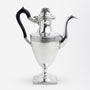 18th Century, American 'Coin Silver' Coffee Pot Attributed to Nathaniel Helme