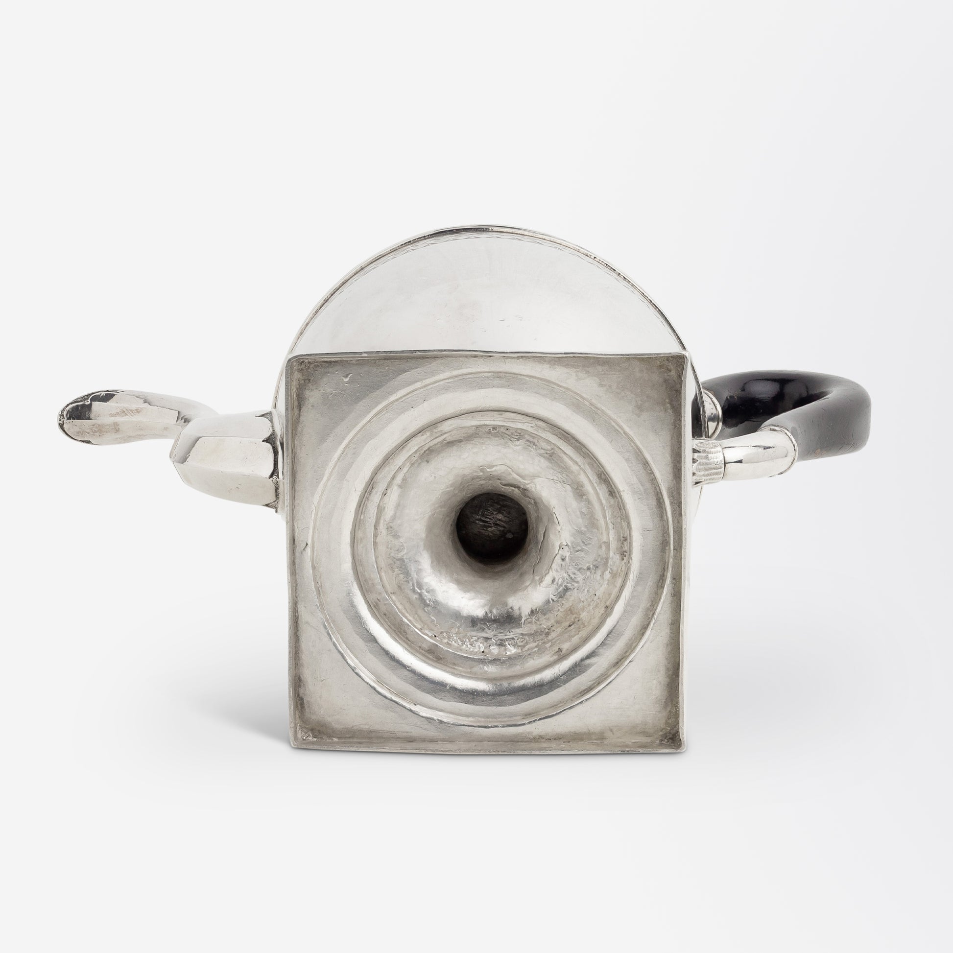 18th Century, American 'Coin Silver' Coffee Pot Attributed to Nathaniel Helme