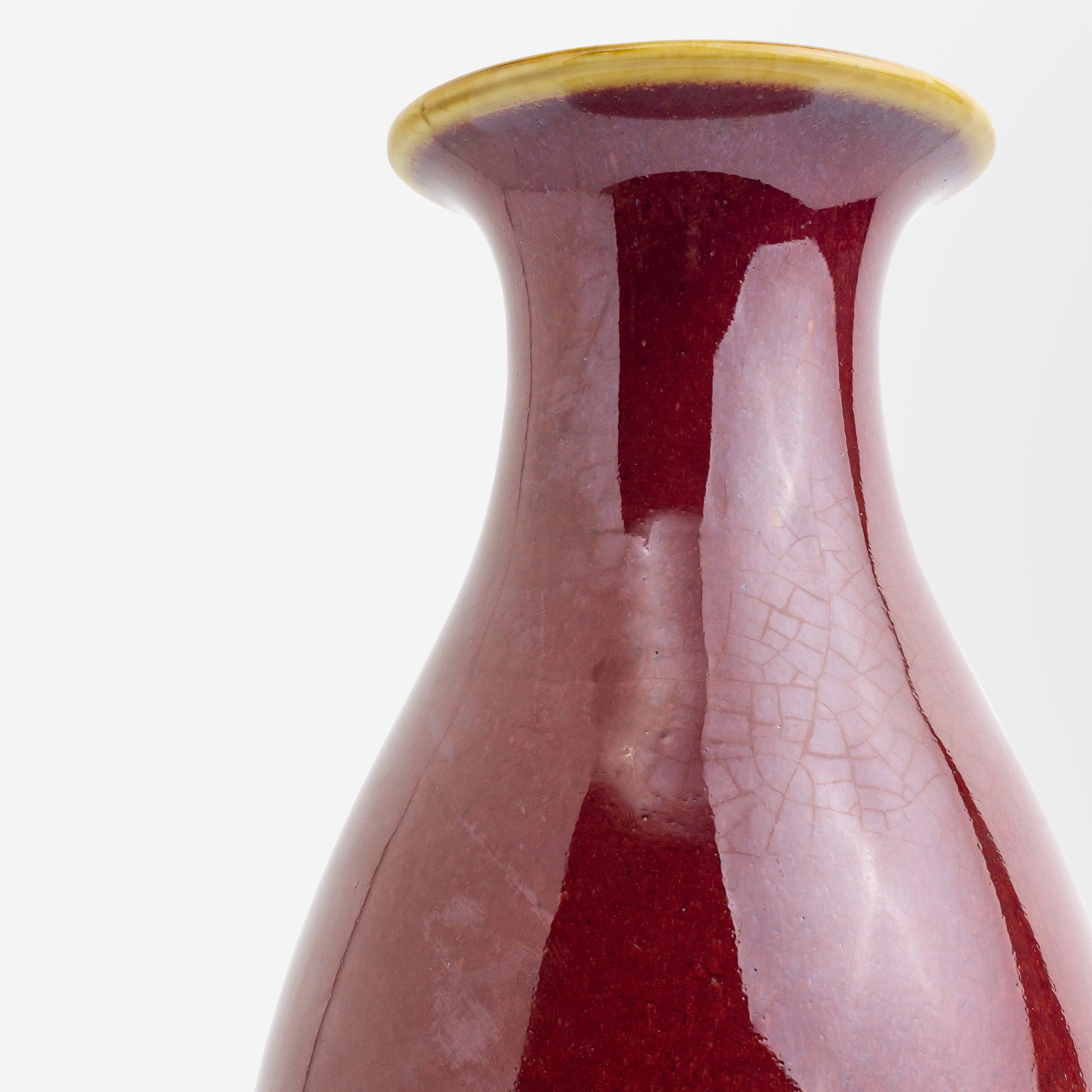 Chinese Sang De Boeuf Baluster Vase