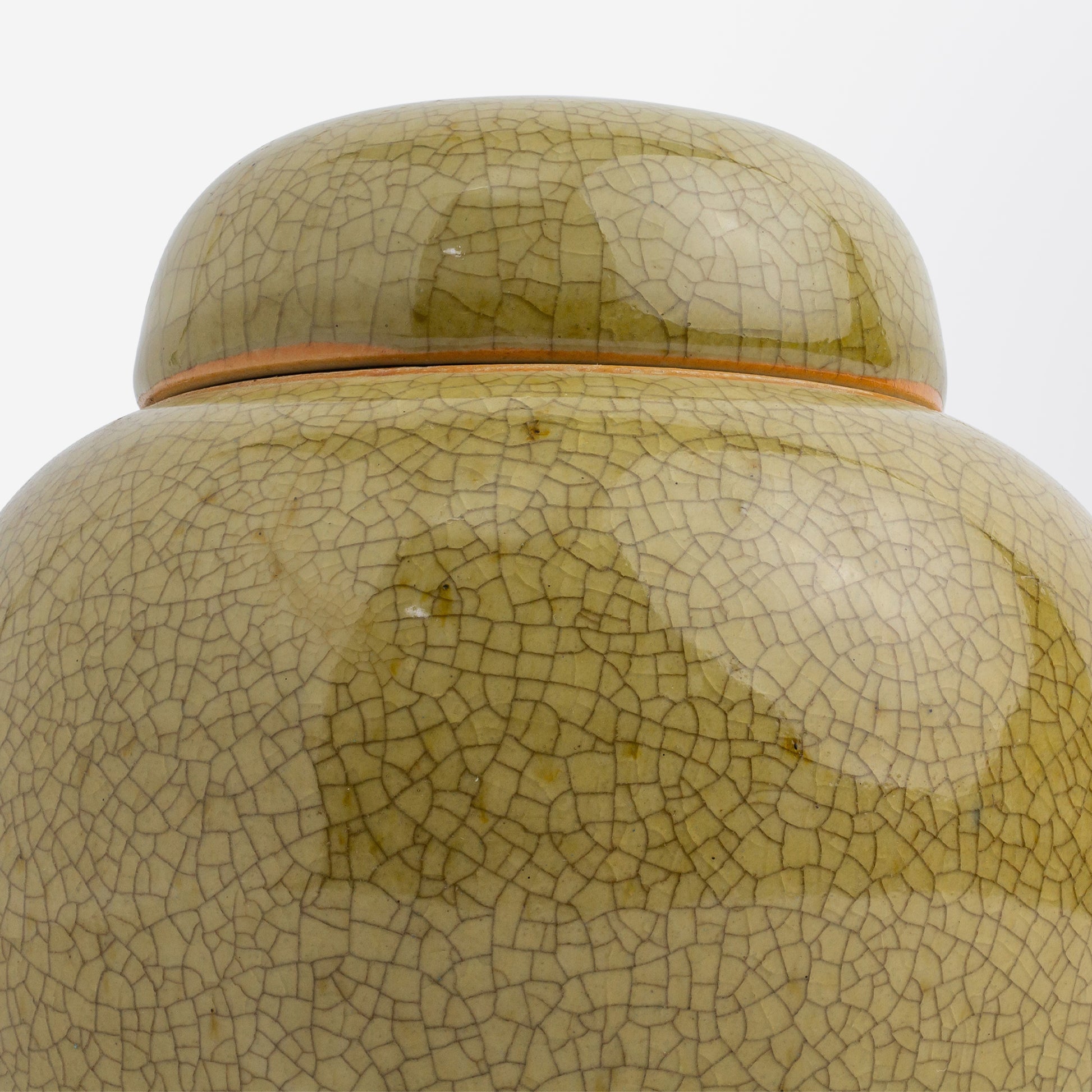 Pair of Small Japanese Crackle Glaze Ginger Jars