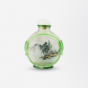 Reverse Painted Peking Glass Snuff Bottle