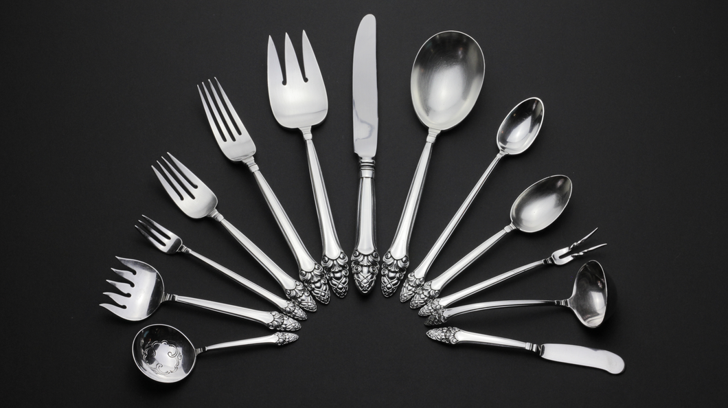 Sterling Silver Flatware Set by Gorham in the Sovereign-Old Pattern
