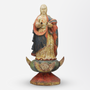 17th Century Polychrome Carved Timber Santos Figure of Saint Mary