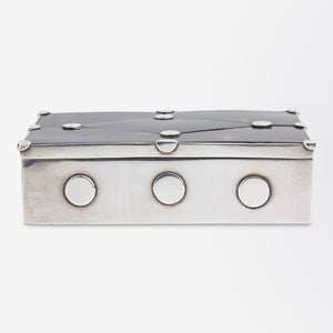 Mexican Modernist Sterling Silver & Tortoiseshell Box