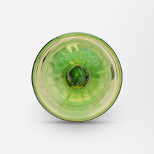 Load image into Gallery viewer, Art Deco Vase in Pomona Green and Topaz by Steuben
