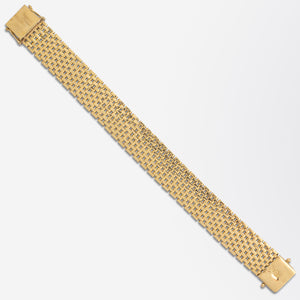 Mid Century, 18kt Gold, Swedish 'Gate Link' Bracelet