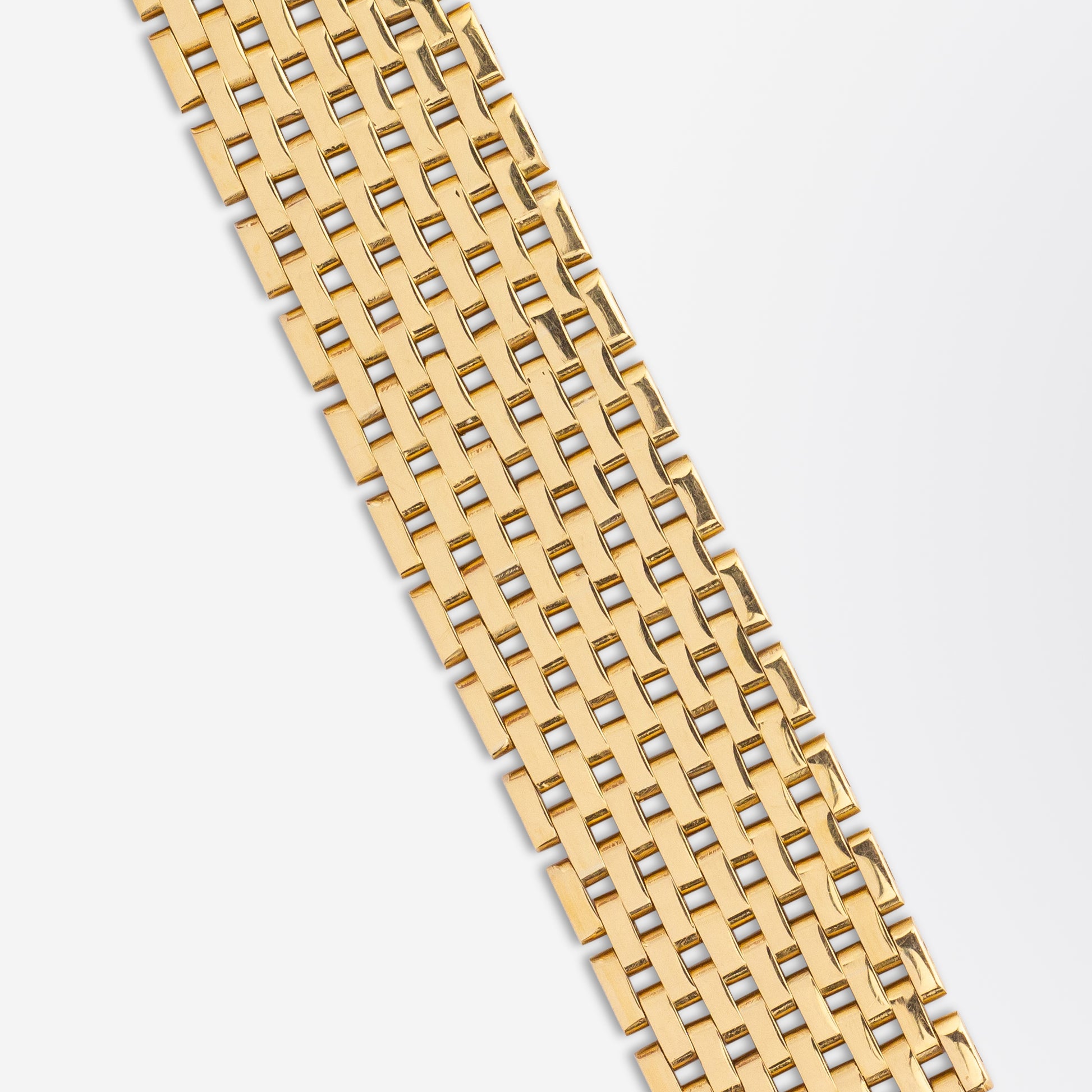 Mid Century, 18kt Gold, Swedish 'Gate Link' Bracelet