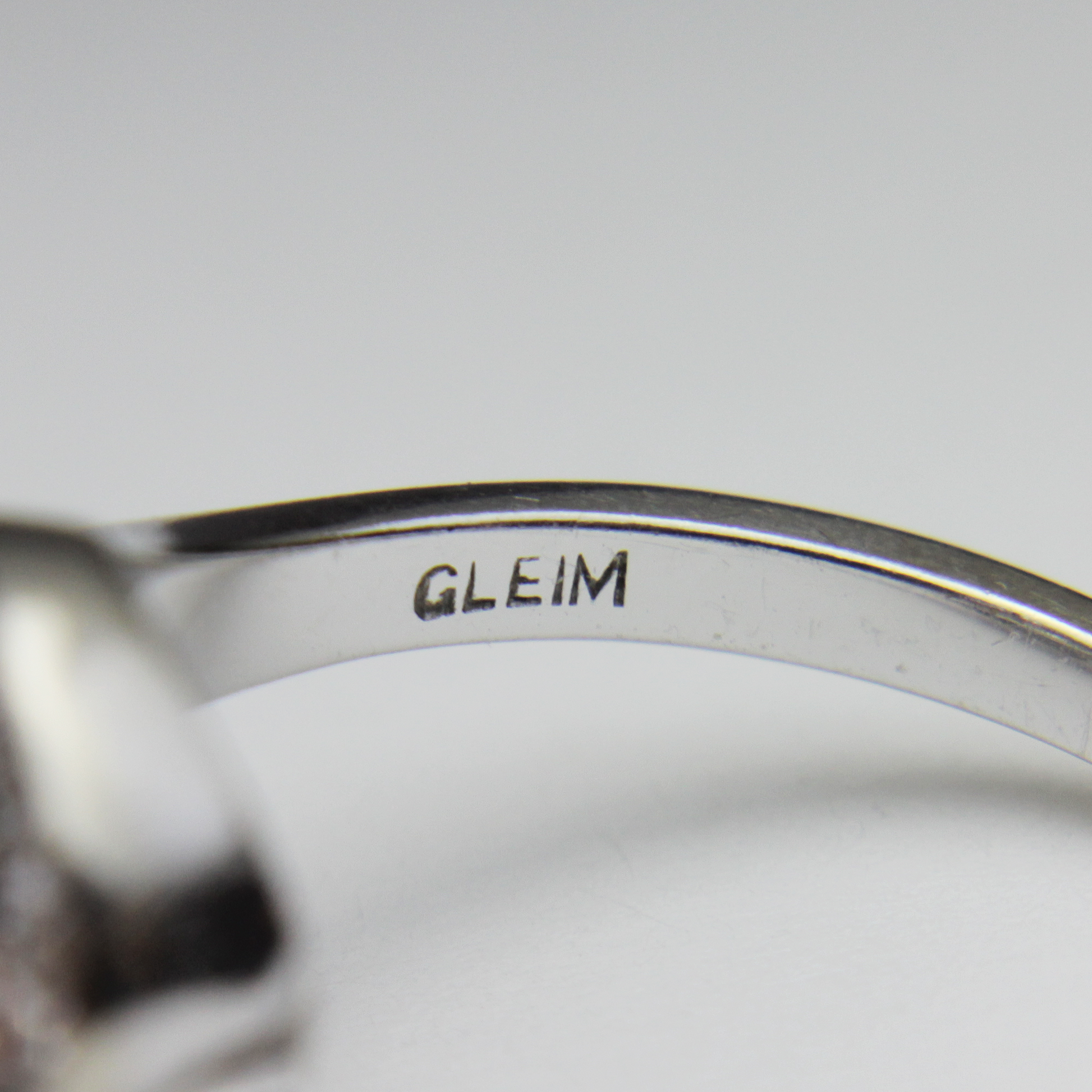 14kt White Gold and Diamond Swirl Ring