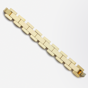 Retro 18kt Gold Tank Bracelet