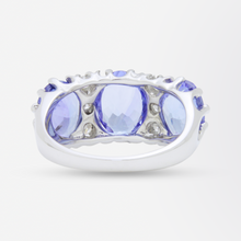 Load image into Gallery viewer, 18kt White Gold, Tanzanite and Diamond Ring