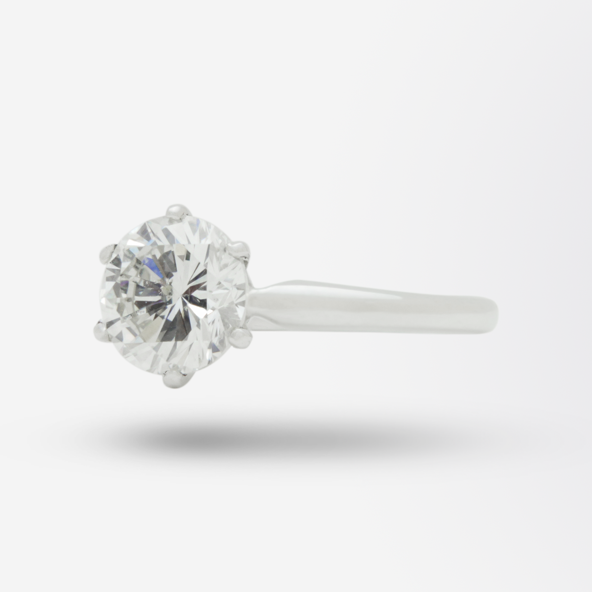 1.81 Carat Diamond and Platinum Ring by Bailey, Banks and Biddle