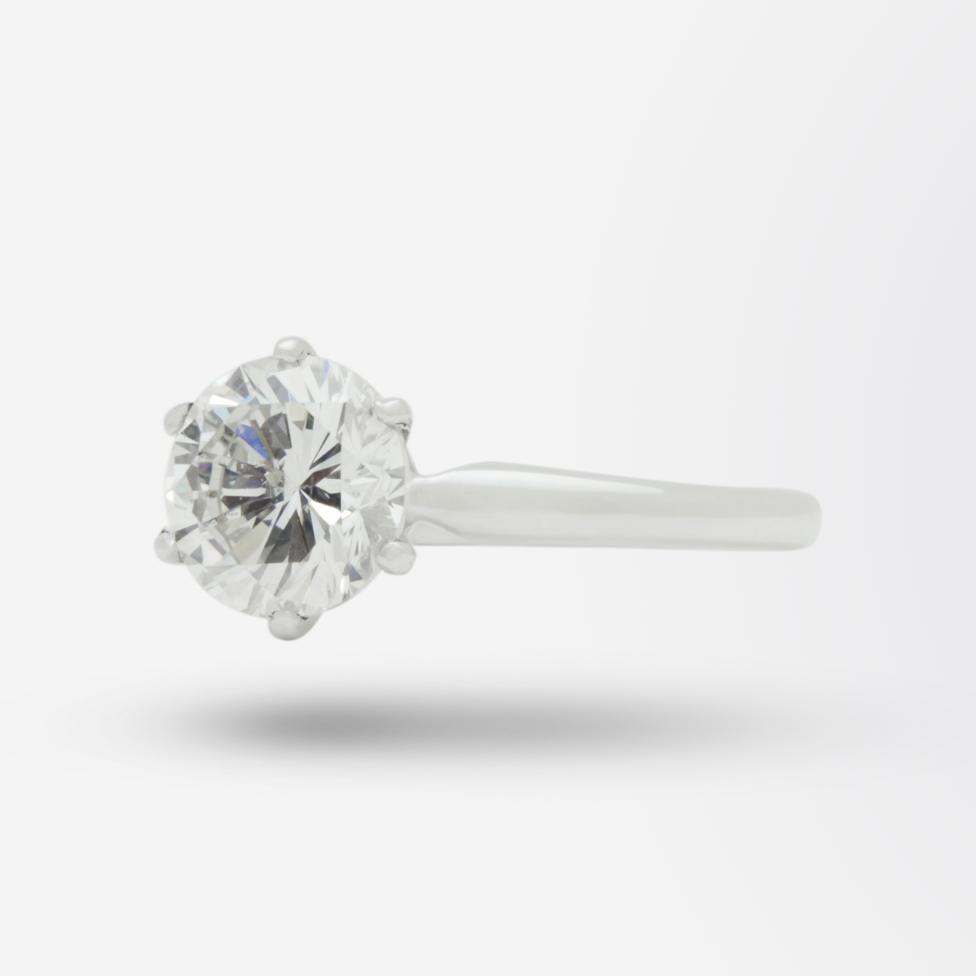 1.81 Carat Diamond and Platinum Ring by Bailey, Banks and Biddle
