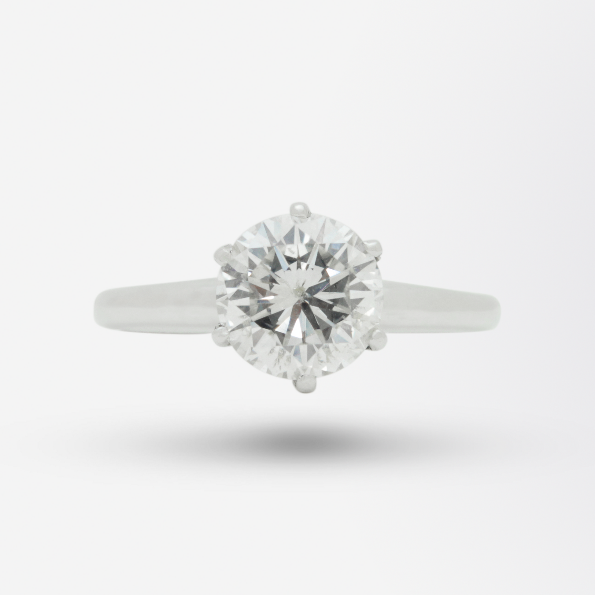 1.81 Carat Diamond and Platinum Ring by Bailey, Banks and Biddle