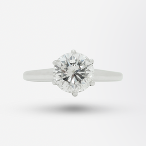 1.81 Carat Diamond and Platinum Ring by Bailey, Banks and Biddle