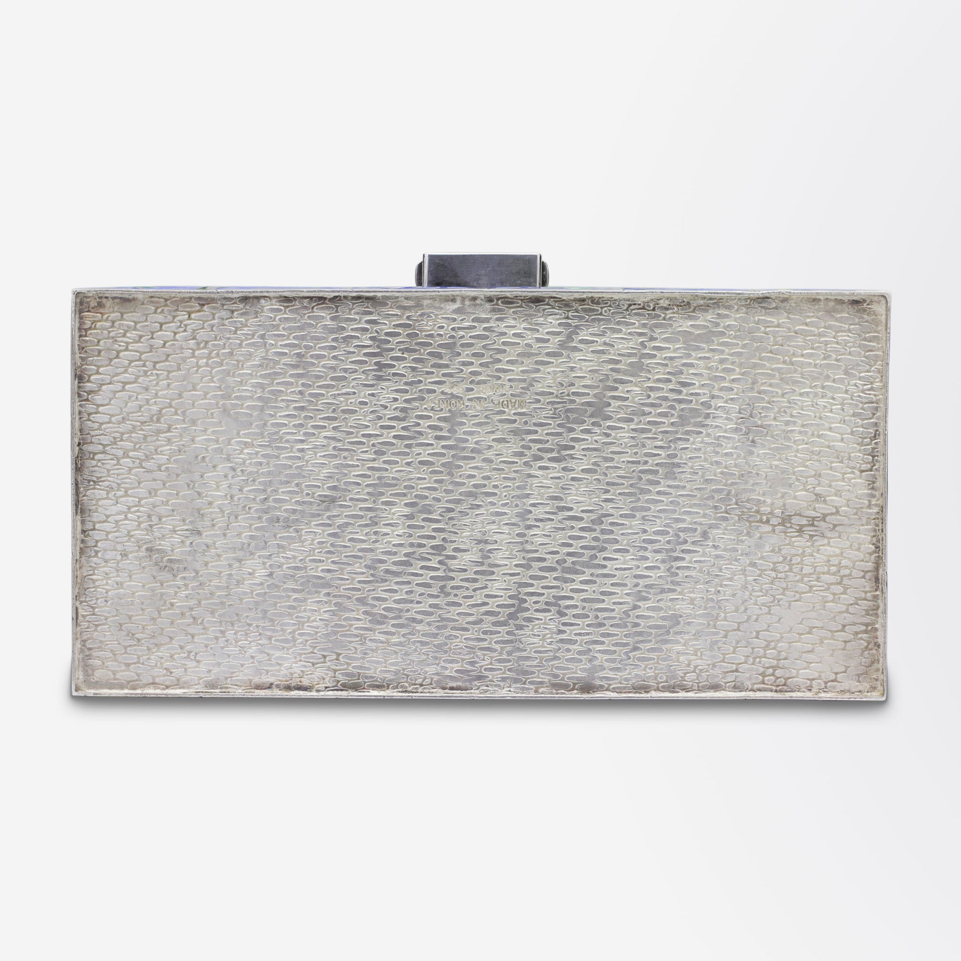 Coffre en argent pur coréen cloisonné