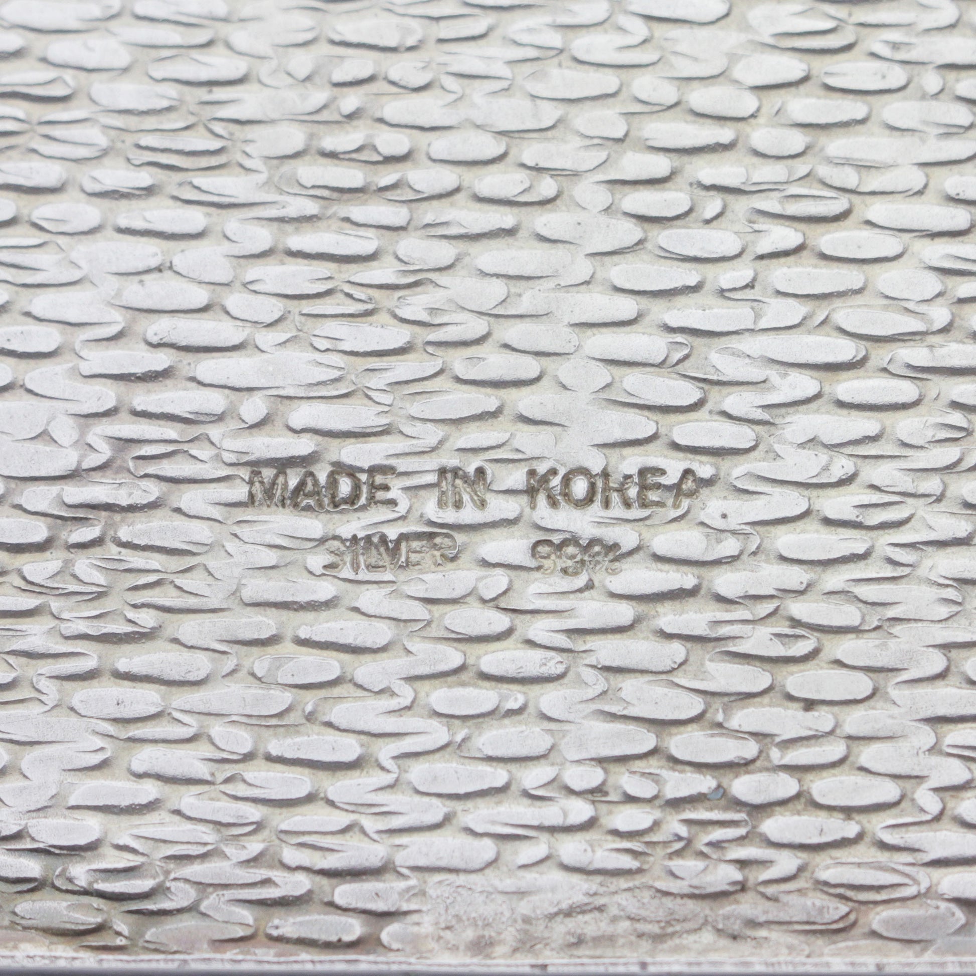 Coffre en argent pur coréen cloisonné