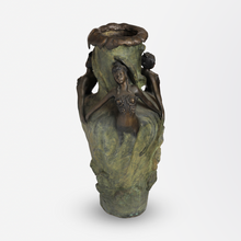 Load image into Gallery viewer, Art Nouveau Bronze Vase Depicting Dancing Maidens
