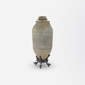 Warring States Hand Turned Stoneware Vase