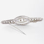 Art Deco Style Diamond Brooch in 18kt White Gold