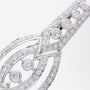 Art Deco Style Diamond Brooch in 18kt White Gold