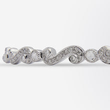 Load image into Gallery viewer, 18kt White Gold and Diamond Bangle