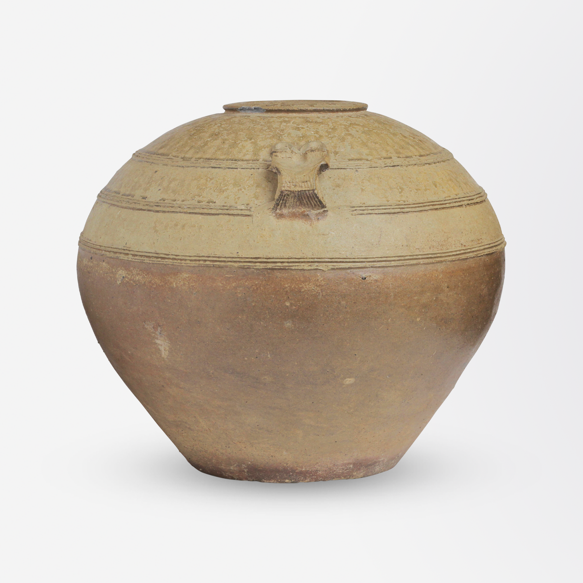 Vase en terre cuite de l'époque des Royaumes combattants en Chine