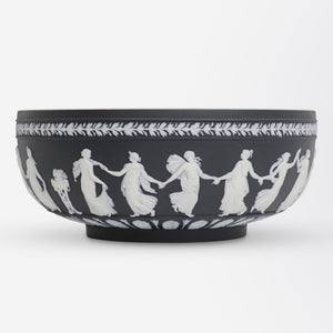 Wedgwood 'Dancing Hours' Black Jasper Centrepiece Bowl