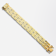 Load image into Gallery viewer, Retro 14kt Gold, Five Row Tank Bracelet
