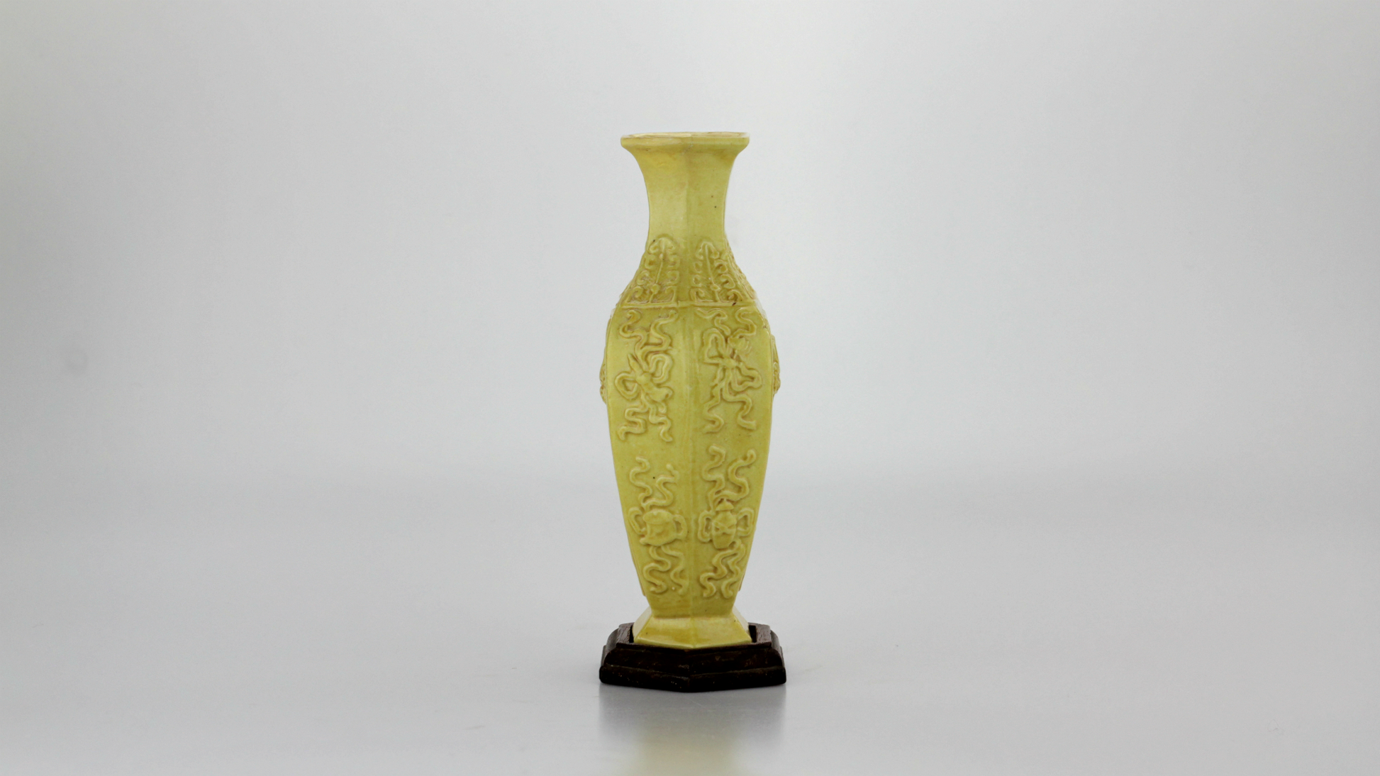 Chinese Republic Yellow Ceramic Vases - The Antique Guild