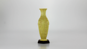 Chinese Republic Yellow Ceramic Vases - The Antique Guild