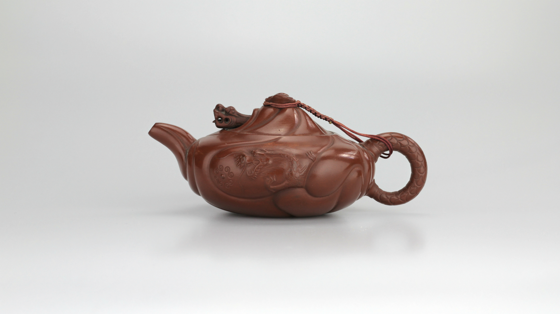 20th Century Japanese Tokoname Ware Novelty Dragon Teapot - The Antique Guild