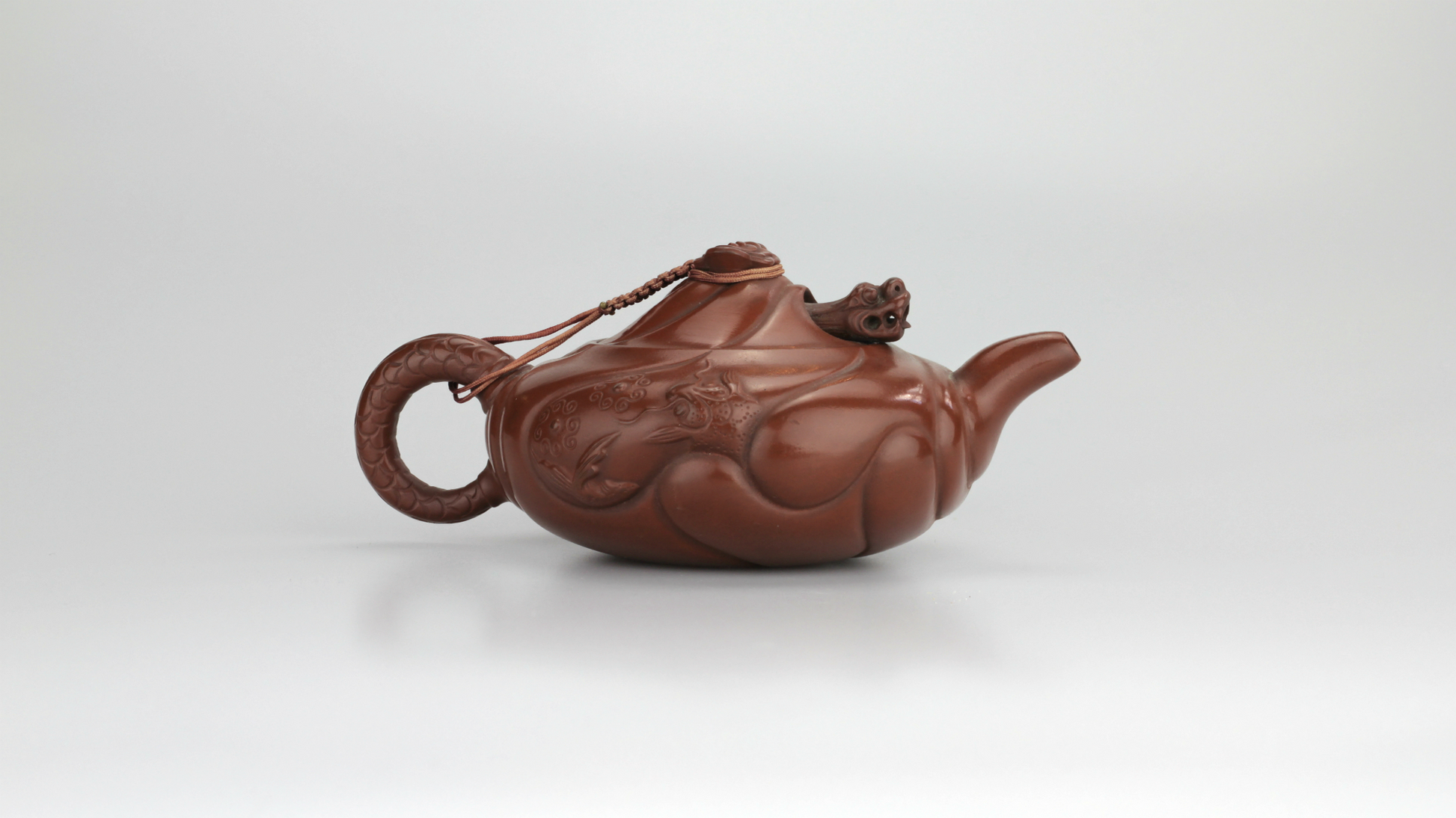 20th Century Japanese Tokoname Ware Novelty Dragon Teapot - The Antique Guild