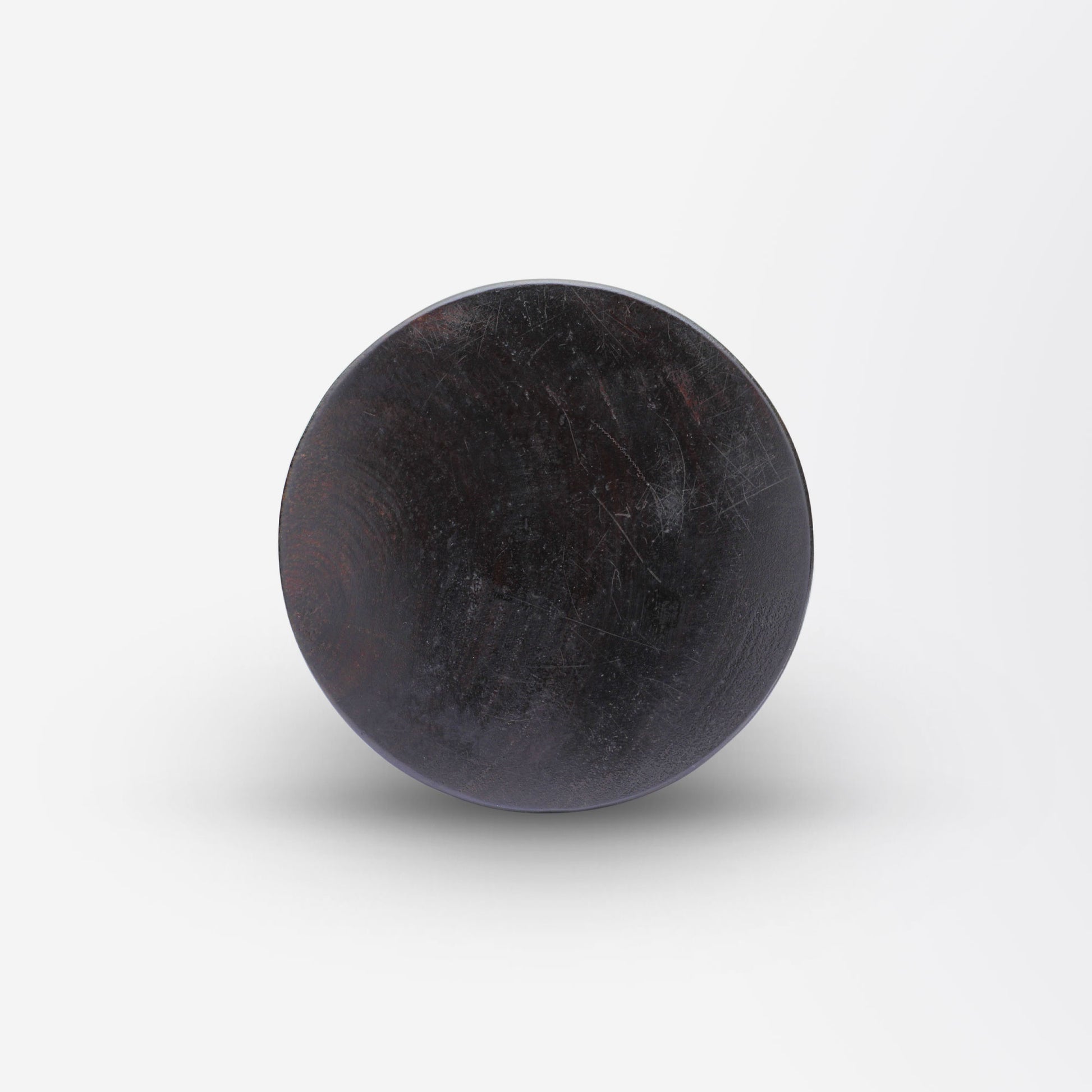 Pot à pinceaux en zitan sculpté