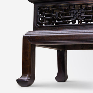 A Pair of Qing Dynasty, Zitan Timber Incense Stands