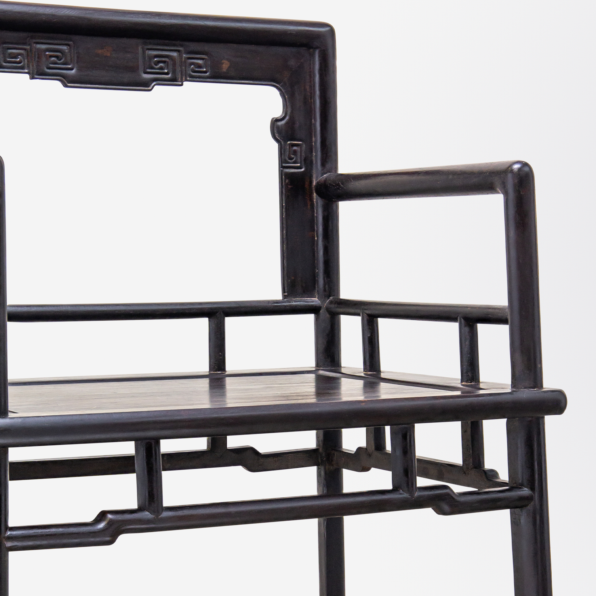 Paire de chaises roses en bois dur de zitan chinois