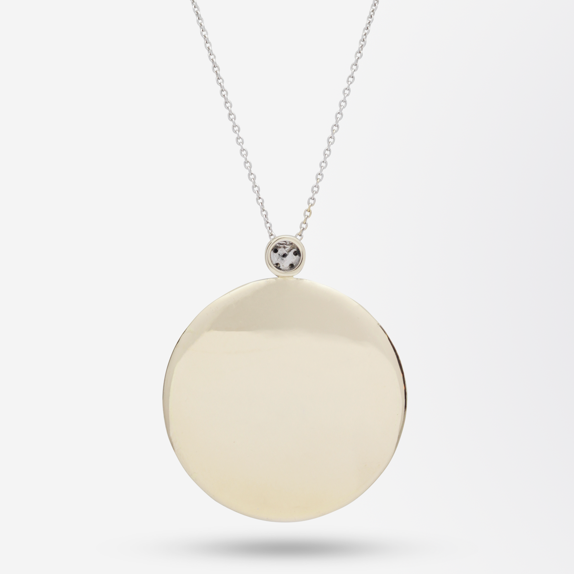 18kt White Gold Zodiac Pendant with Diamonds